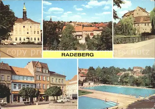 Radeberg Sachsen Rathaus Schloss Klippenstein Stadtbad Kat. Radeberg