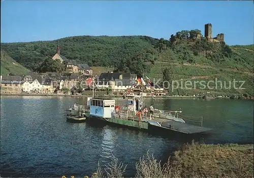 Beilstein Mosel mit Burgruine Metternich Kat. Beilstein