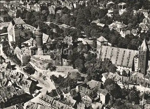 Nuernberg Fliegeraufnahme mit Burg Kat. Nuernberg