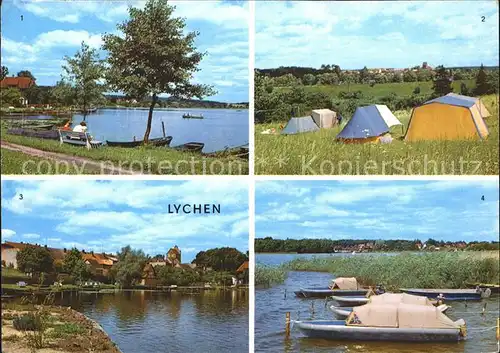 Lychen Oberphulsee Camping Malerwinkel See Kat. Lychen