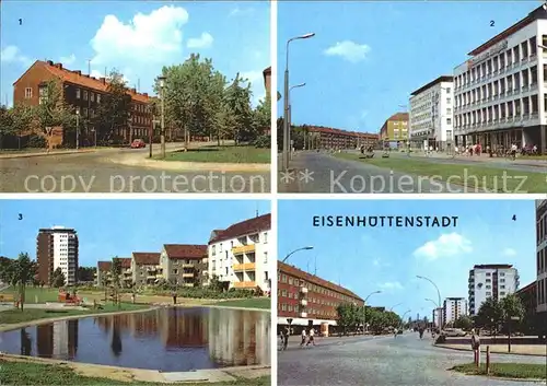 Eisenhuettenstadt Strasse des Komsomol Diehlower Strasse Kaufhaus Magnet Kat. Eisenhuettenstadt