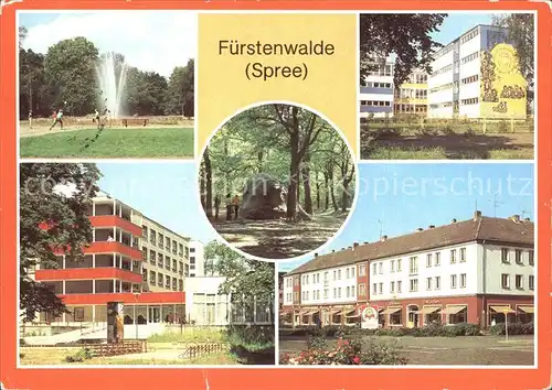 Fuerstenwalde Spree Muehlenstrasse Schule Pflegeheim Kat. Fuerstenwalde