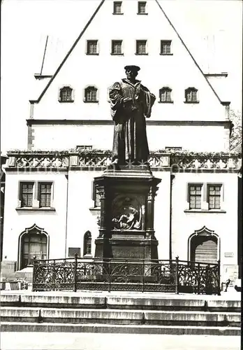 Eisleben Lutherdenkmal Rathaus Kat. Eisleben