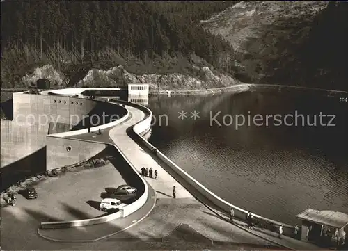 Okertalsperre Sperrmauer  Kat. Goslar