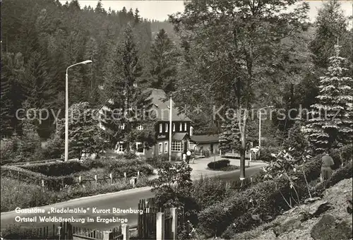 Baerenburg Sachsen Restaurant Riedermuehle  Kat. Altenberg