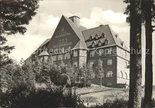 Oberwiesenthal Erzgebirge Sanatorium Sachsenbaude Kat. Oberwiesenthal