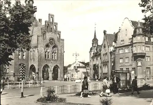 Nauen Havelland Rathaus und Kreissparkasse / Nauen /Havelland LKR