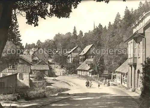 Schierke Harz Kirchberg Strassenpartie Kat. Schierke Brocken