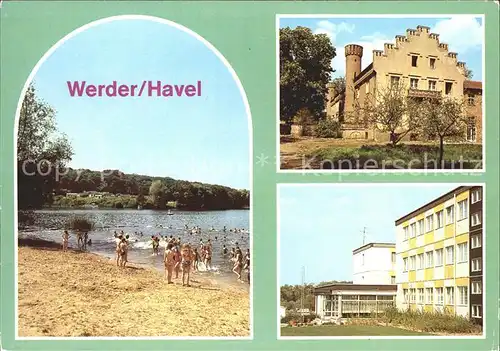 Werder Havel Schloss Petzow Glindower See Touristenhotel Kat. Werder
