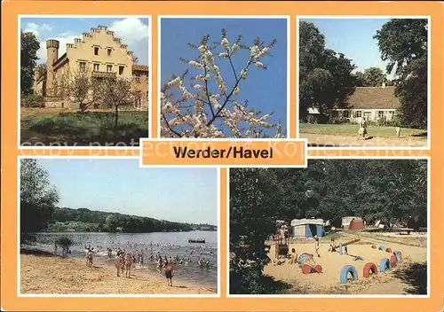 Werder Havel Schloss Petzow Glindower See Camping Kat. Werder