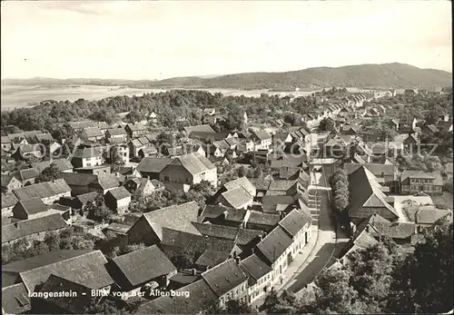 Langenstein Harz Blick von der Altenburg Kat. Langenstein Harz