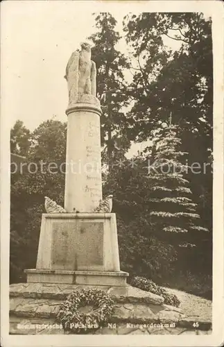 Poechlarn Kriegerdenkmal Sommerfrische Kat. Poechlarn