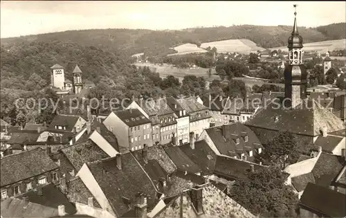 Waldenburg Sachsen Blick auf die Stadt Kat. Waldenburg Sachsen