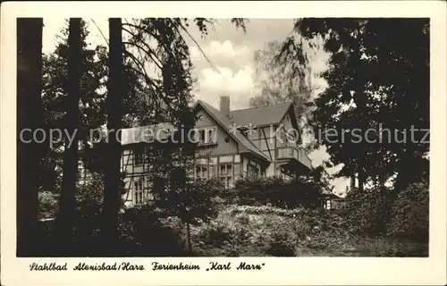 Alexisbad Harz Ferienheim Karl Marx Stahlbad Kat. Harzgerode