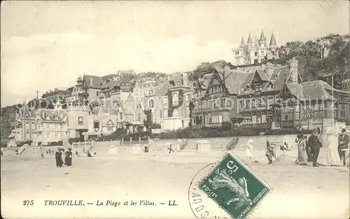 Trouville sur Mer La Plage et les Villas Kat. Trouville sur Mer