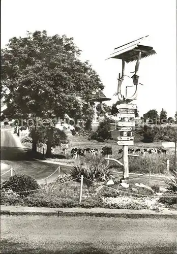 Caemmerswalde Wegweiser Kat. Neuhausen Erzgebirge