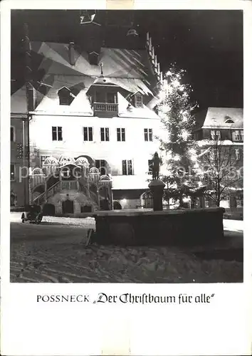 Poessneck Christbaum Weihnachtszeit Kat. Poessneck