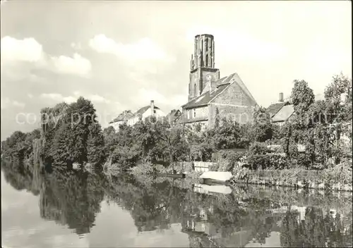 Rathenow Altstadt Partie an der Havel Kat. Rathenow