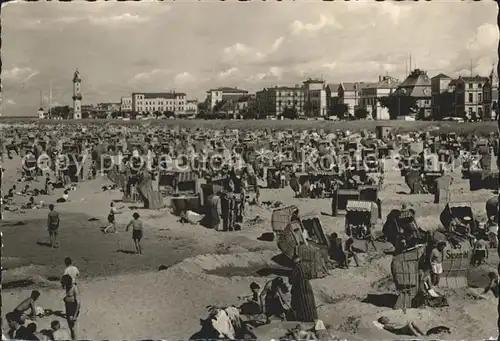 Warnemuende Ostseebad Strandleben Kat. Rostock