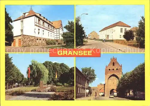 Gransee Krankenhaus Oberschule Platz der Opfer des Faschismus Ruppiner Tor Kat. Gransee
