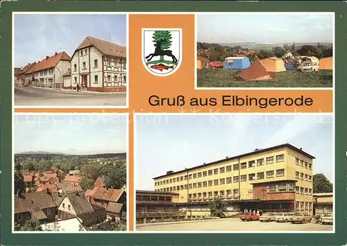 Elbingerode Harz Rathaus Zeltplatz Diakonissenmutterhaus Neuvandsburg Wappen Kat. Elbingerode Harz