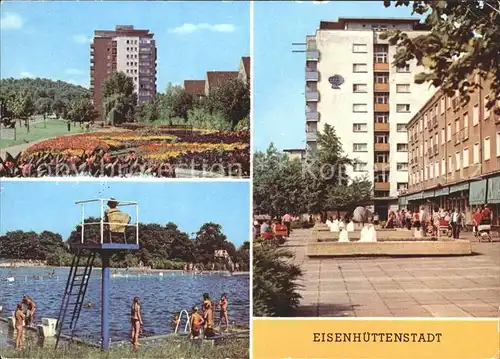 Eisenhuettenstadt Diehloer Strasse Hochhaus Schwimmbad Leninallee Kat. Eisenhuettenstadt
