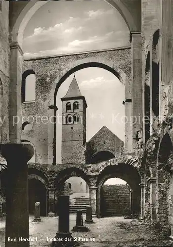 Bad Hersfeld Inneres der Stiftsruine Kat. Bad Hersfeld