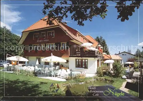 Hoechenschwand Hotel Restaurant Cafe Naegele Gartenterrasse Kat. Hoechenschwand