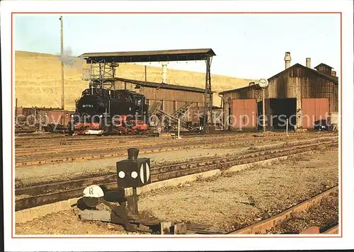 Oberwiesenthal Erzgebirge Bahnhof Dampflokomotive Kat. Oberwiesenthal