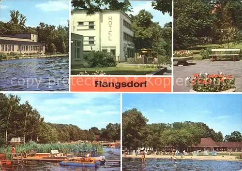 Rangsdorf Seebad Casino Rangsdorfer See Hotel Freibad Campingplatz Kat. Rangsdorf