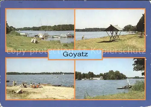 Goyatz Schwielochsee Strand Bootssteg Kat. Schwielochsee