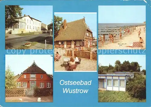 Wustrow Ostseebad FDGB Ferienheim Cafe Strand Schifferwiege FDGB Urlaubersiedlung Kat. Ostseebad Wustrow