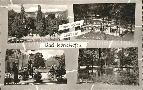 Bad Woerishofen Kneipp Denkmal Wassertretplatz Kurhaus Kurplatz Kat. Bad Woerishofen