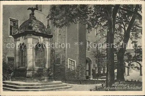 Merseburg Saale Rabenhaus im Schlosshof Kat. Merseburg