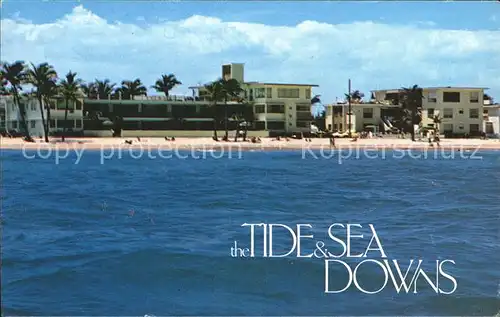Hollywood Florida The Tide and See Downs Apartment Motel Kat. Hollywood