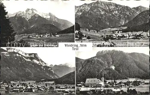 Waidring Tirol Steinberge Fellhorn Unterwasser Steinplatte Kat. Waidring