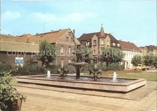 Elsterwerda Elsterbrunnen am Markt Kat. Elsterwerda