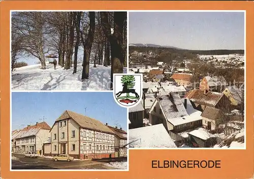 Elbingerode Harz Kahlenbergpark Rathaus Stadtblick Kat. Elbingerode Harz