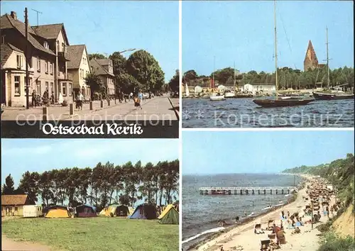 Rerik Ostseebad Promenade Bootshafen Zeltplatz Seebruecke Strand Kat. Ostseebad Rerik