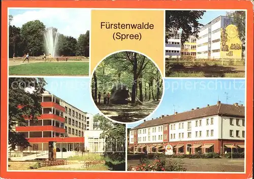 Fuerstenwalde Spree Im Park Polytechn Oberschule Feierabendheim Rauen Rauenscher Stein Muehlenstr Kat. Fuerstenwalde