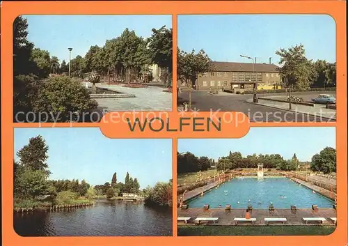 Wolfen Bitterfeld Leipziger Str Bahnhof Gondelteich Schwimmbad / Bitterfeld /Anhalt-Bitterfeld LKR