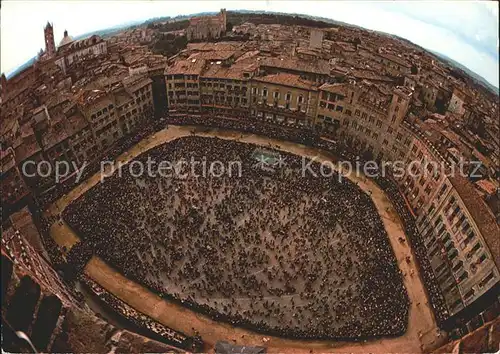 Siena Piazza del Campo prima del Palio Kat. Siena