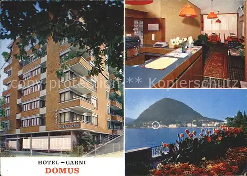 Lugano TI Hotel Garni Domus Theke Terrasse Kat. Lugano