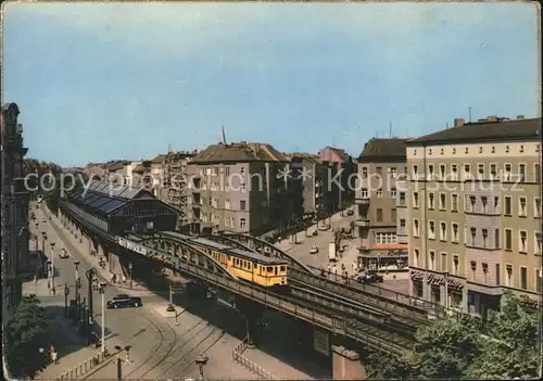 Berlin Schoenhauserallee Ecke Dimitroffstrasse Hochbahn Kat. Berlin