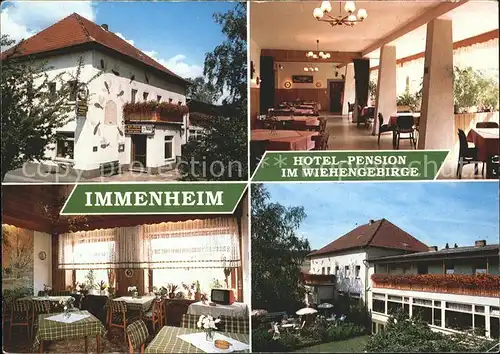 Preussisch Oldendorf Hotel Pension Immenheim im Wiehengebirge Kat. Preussisch Oldendorf