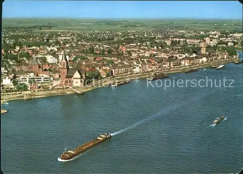 Emmerich Rhein Fliegeraufnahme Kat. Emmerich am Rhein