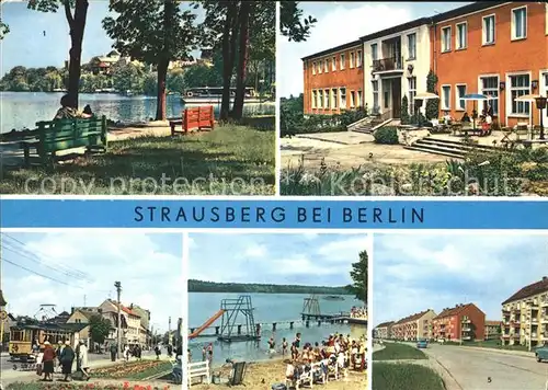 Strausberg Brandenburg HO Hotel Grosse Strasse Strand Kat. Strausberg