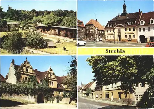 Strehla Tierpark Rathaus Schlosseingang Kat. Strehla