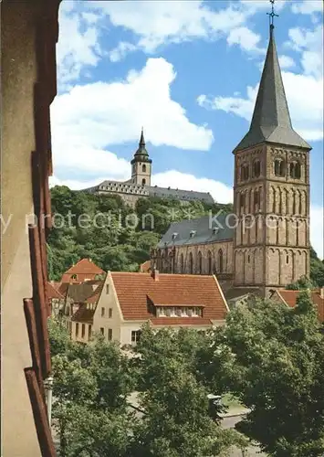 Siegburg St. Servatius Kirche mit Michaelsberg Kat. Siegburg