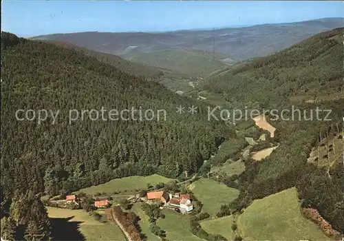 Waldkatzenbach Muehle im Hoellgrund Fliegeraufnahme Kat. Waldbrunn